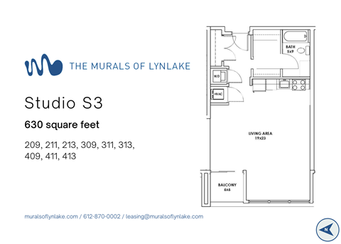 Studio S3 Floor Plan